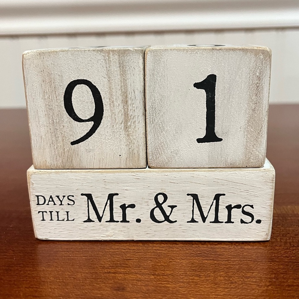 Wedding Countdown Blocks